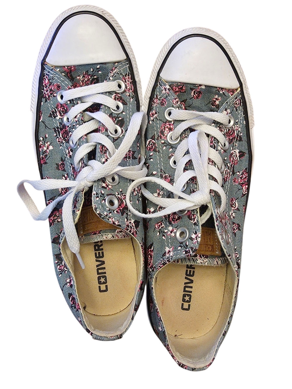 Floral Converse All Star Size 9